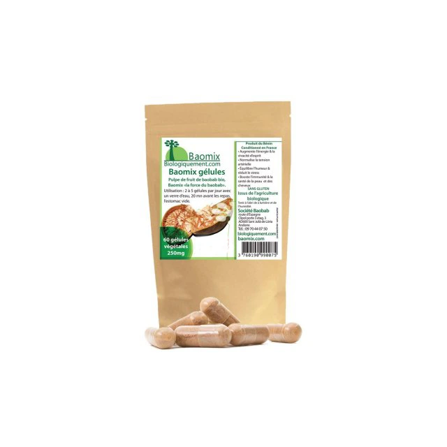 Gélules de fruit Baobab